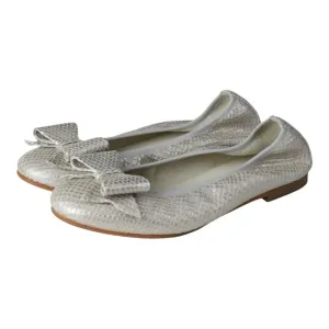 1184 - Beige Soft Leather Flats for Girl by London Kids