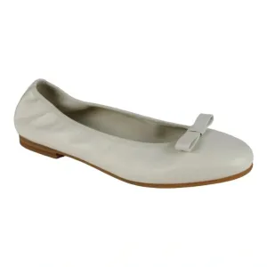 1377 - Cream Soft Leather Flats for Girl by London Kids