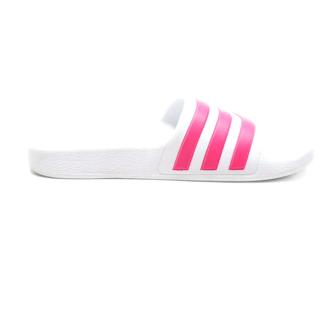 Adidas Adilette Flat Sandals Rubber White Colour For Kids