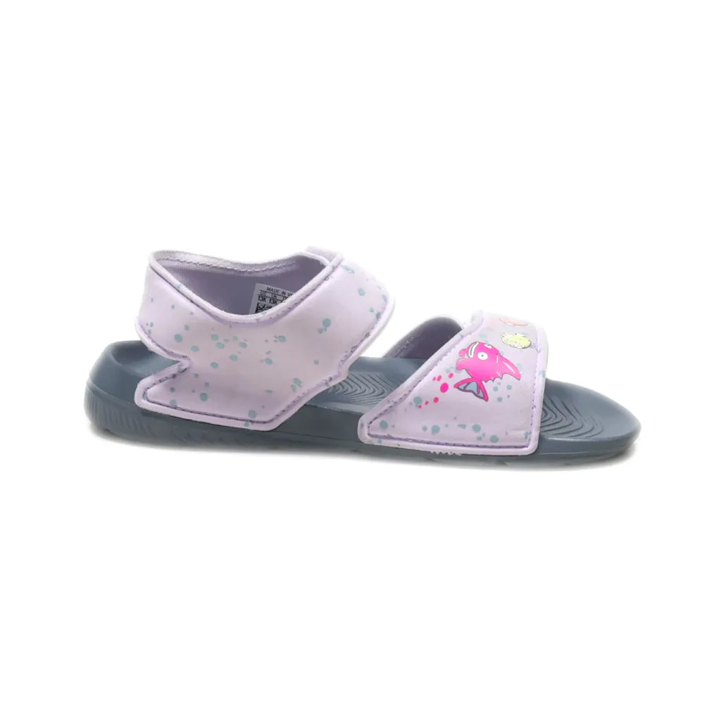 Adidas Altaswim Flat Sandals Fabric Purple Colour For Kids