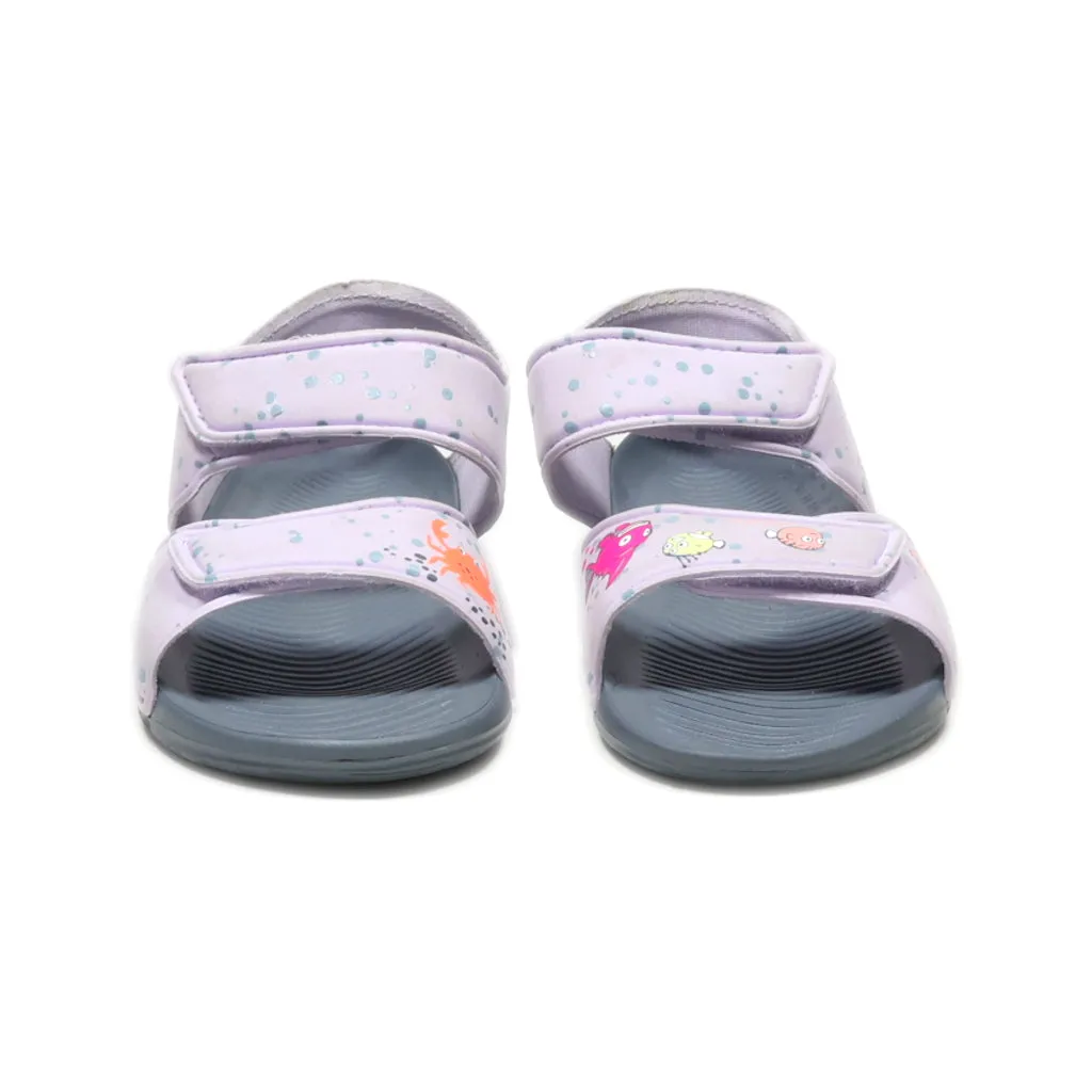 Adidas Altaswim Flat Sandals Fabric Purple Colour For Kids