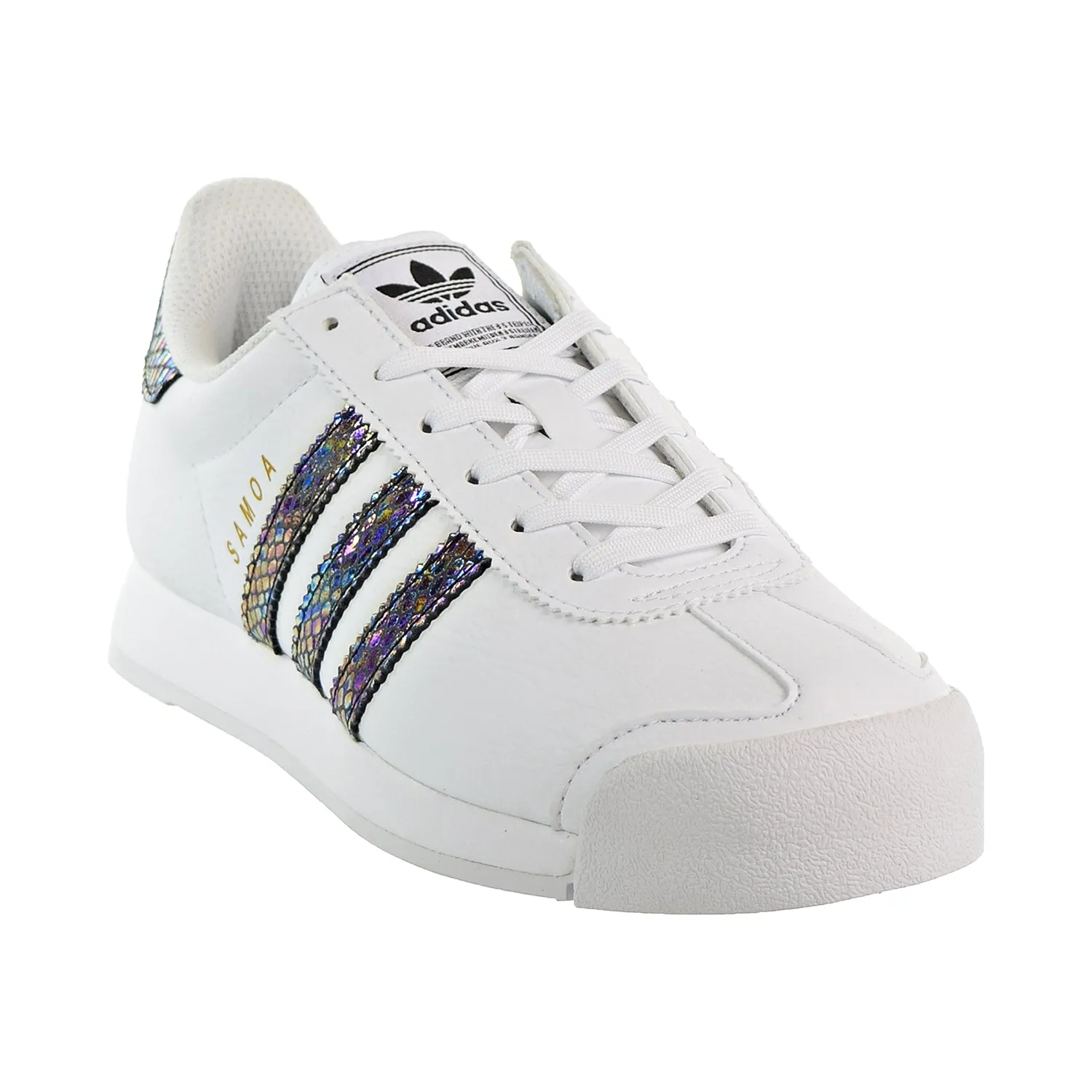 Adidas Samoa J Snake Big Kids' Shoes Footwear White/Footwear White/Core Black