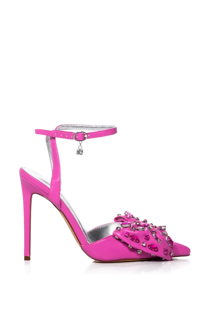 AZALEA WANG ELIZA EMBELLISHED PUMP IN FUCHSIA