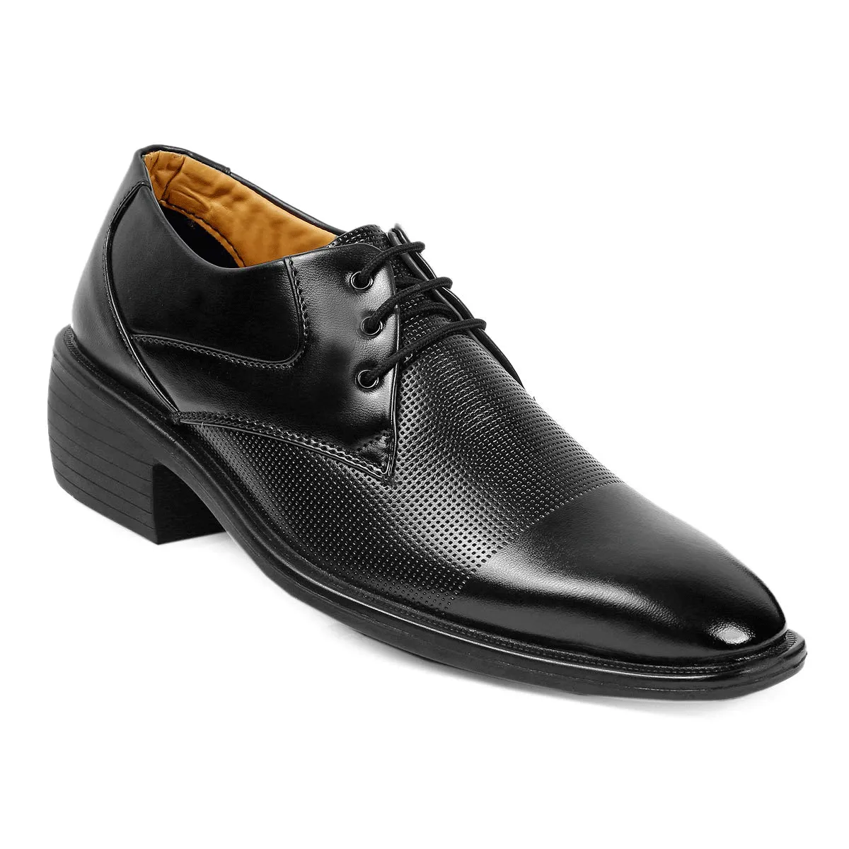 Classy Black Oxford Formal, Casual And Outdoor Shoes With High Heel-JonasParamount