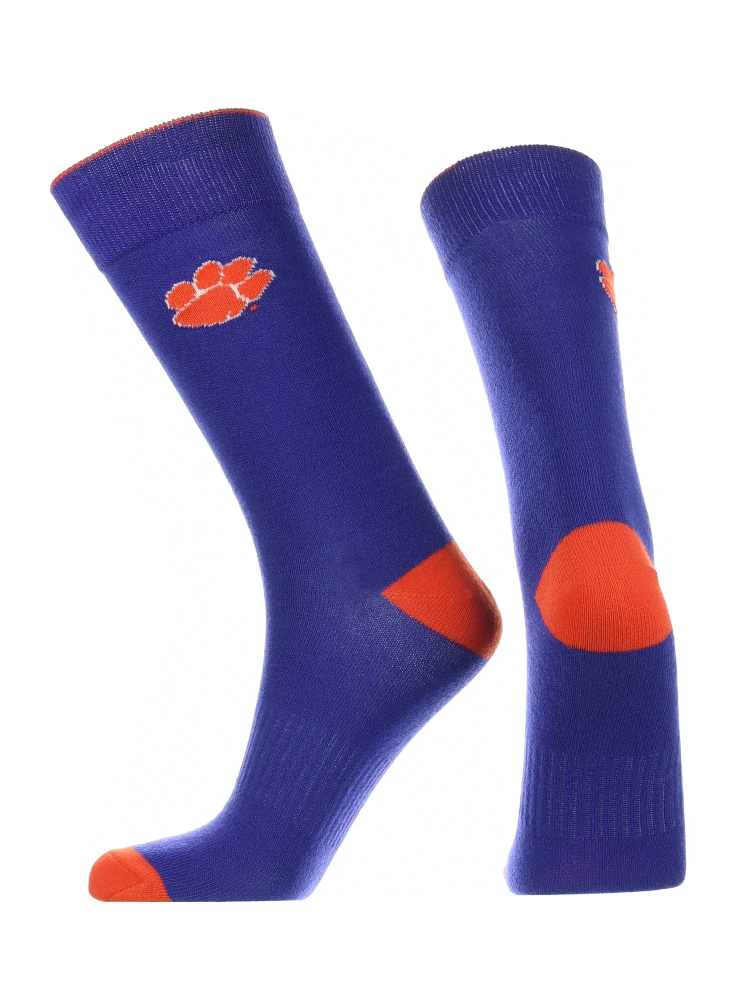 Clemson Tigers Dress Socks Dean's List Crew Length Socks