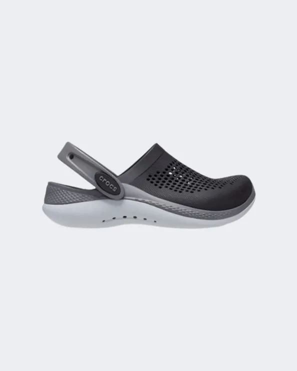 Crocs Literide 360 Clog Kids Lifestyle Slippers Black/Grey