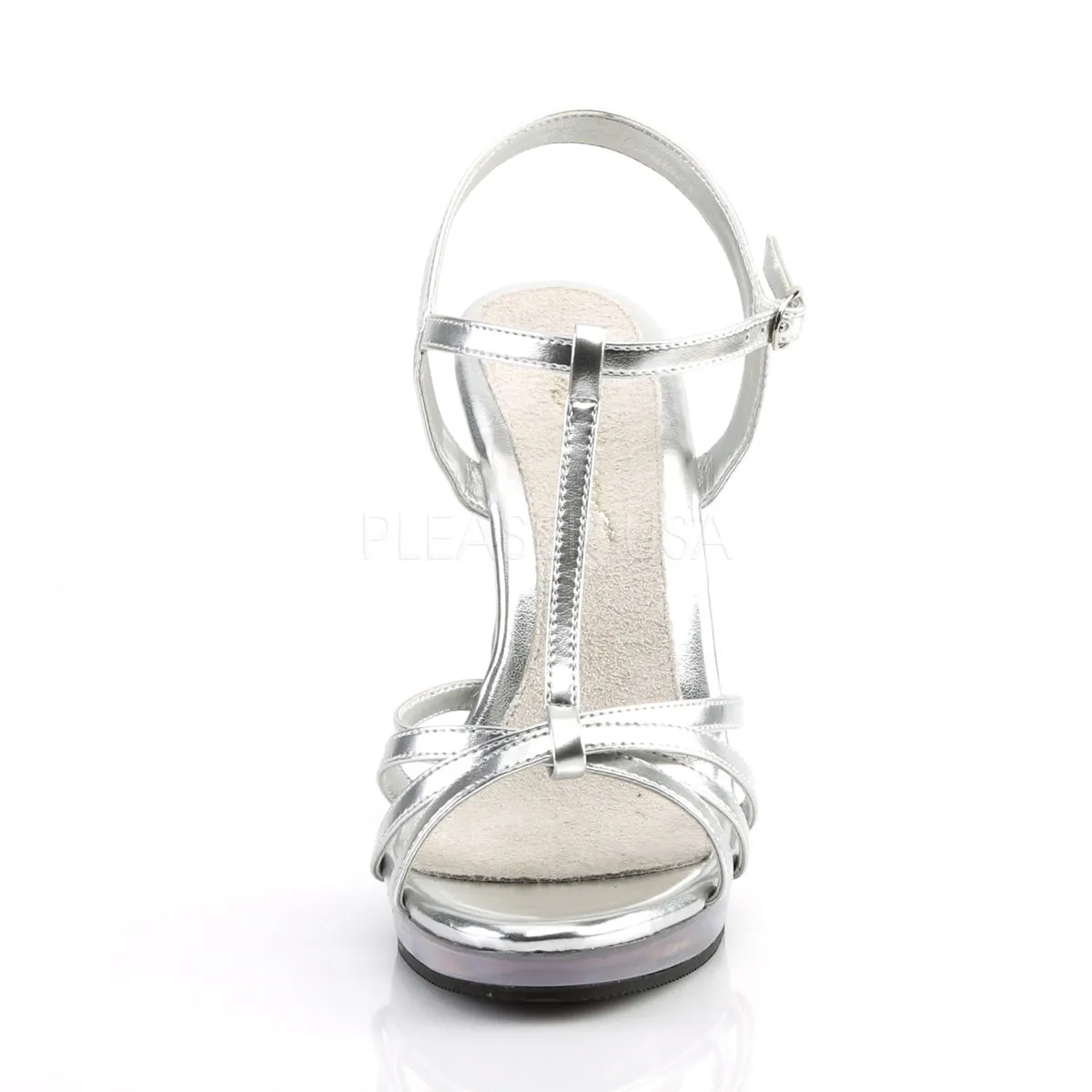 Flair Silver Strappy Heels