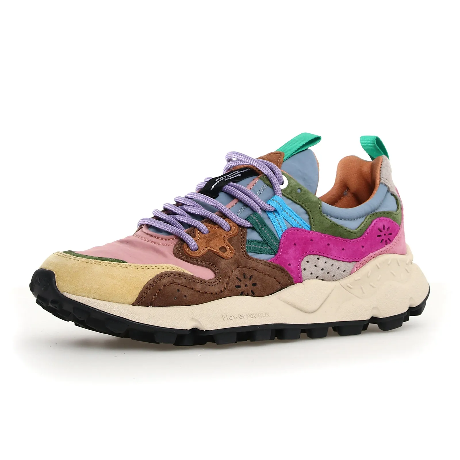 Flower Mountain Yamano 3 Sneaker (Women) - Cream/Pink/Light Brown