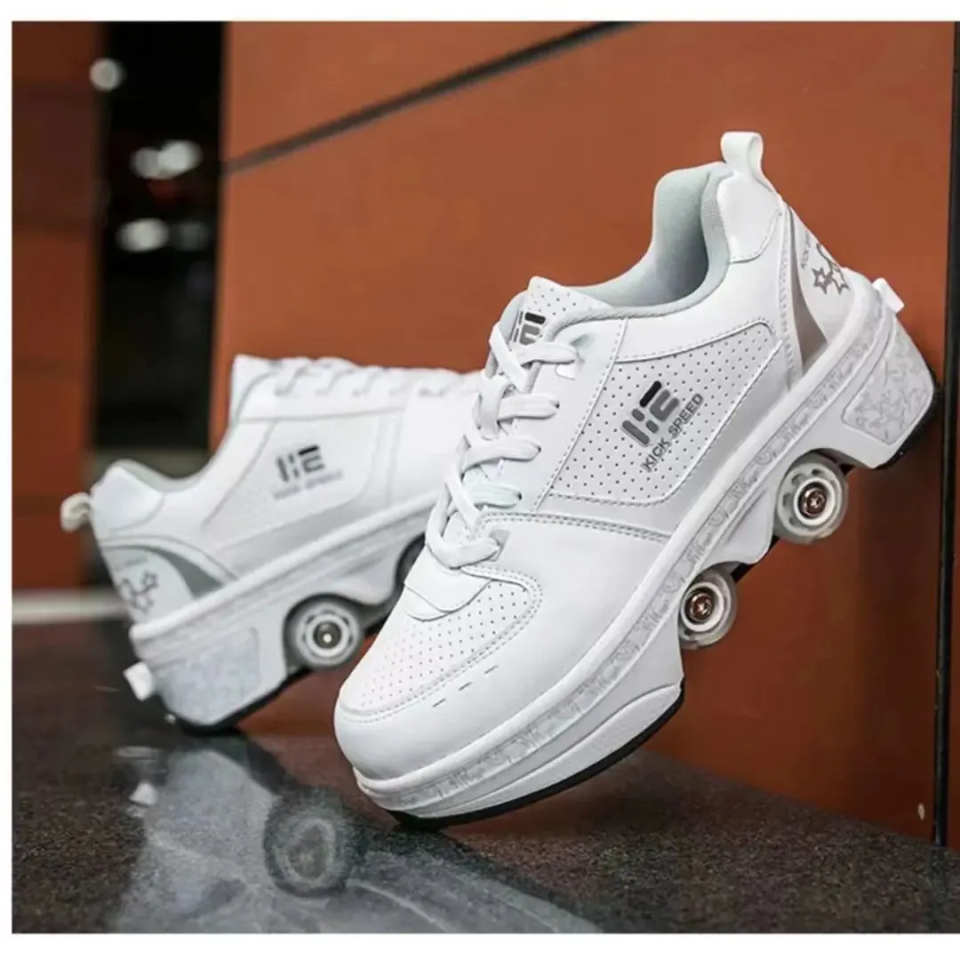 Four Wheels Breathable Roller Shoes