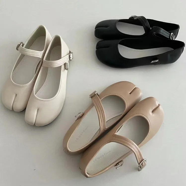 French Girl Split-Toe Tabi Ballet Flats