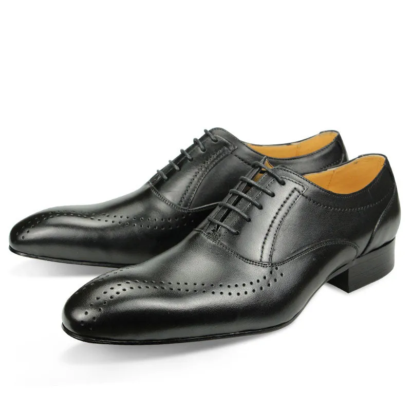 Funki Buys | Shoes | Men's Genuine Leather Brogue Shoes