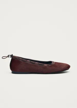 Gill Soft Burgundy Leather Ballet Flats