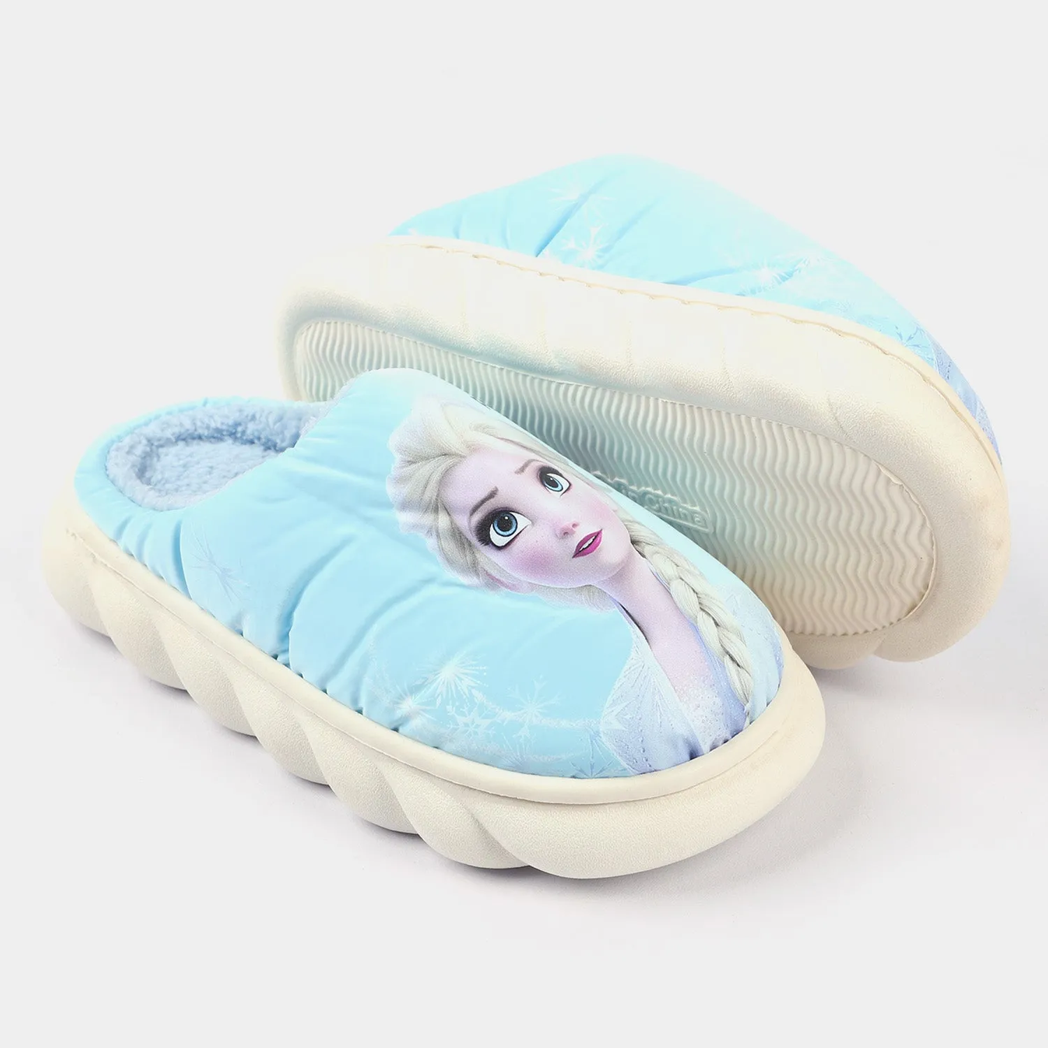 Girls Winter Slipper Fur | Blue