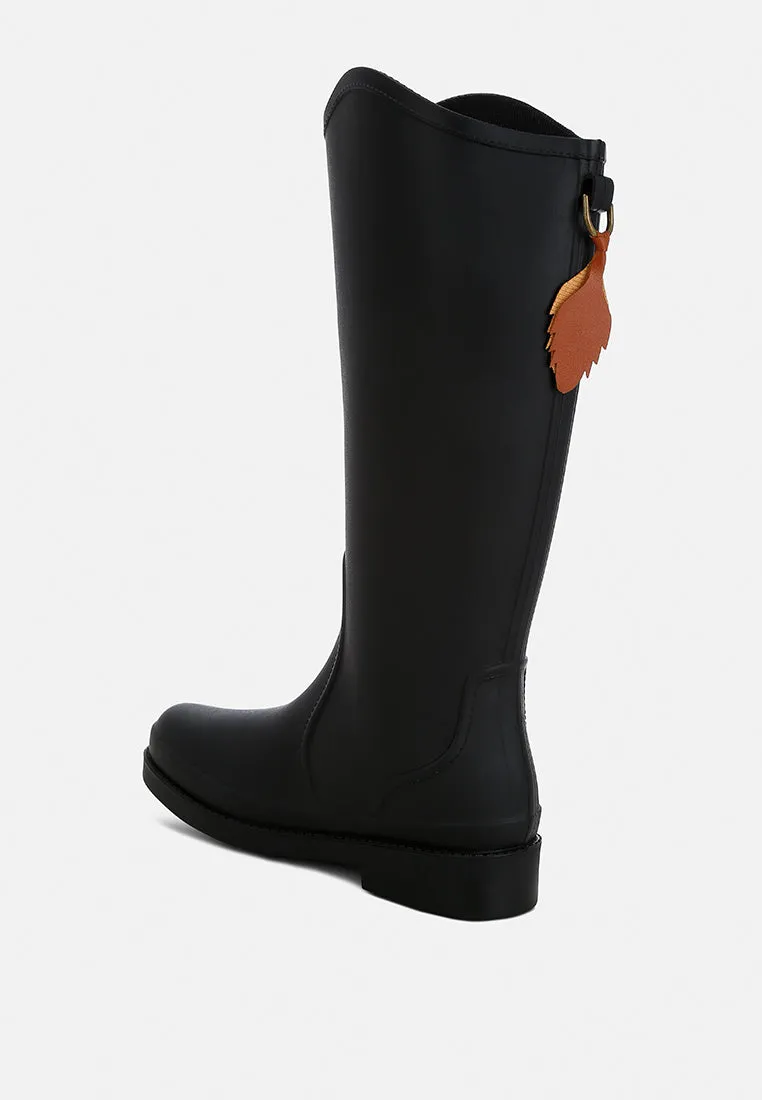 Indiana Charm Detail Calf Boots