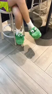 Indoor Croc Plush Slippers