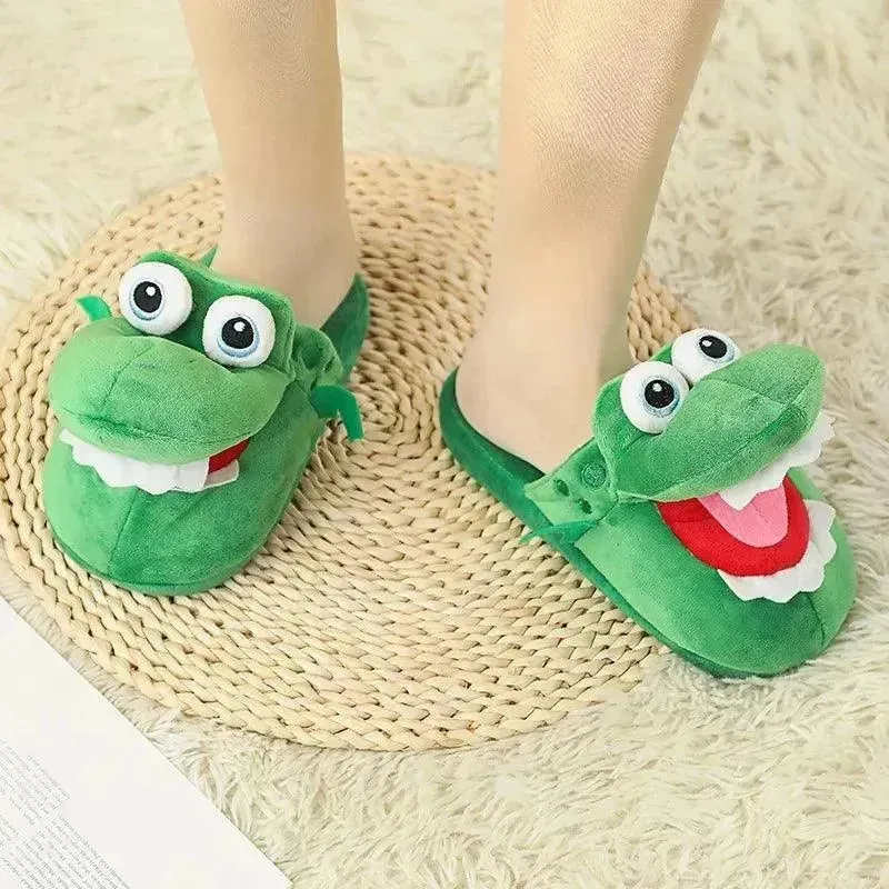 Indoor Croc Plush Slippers