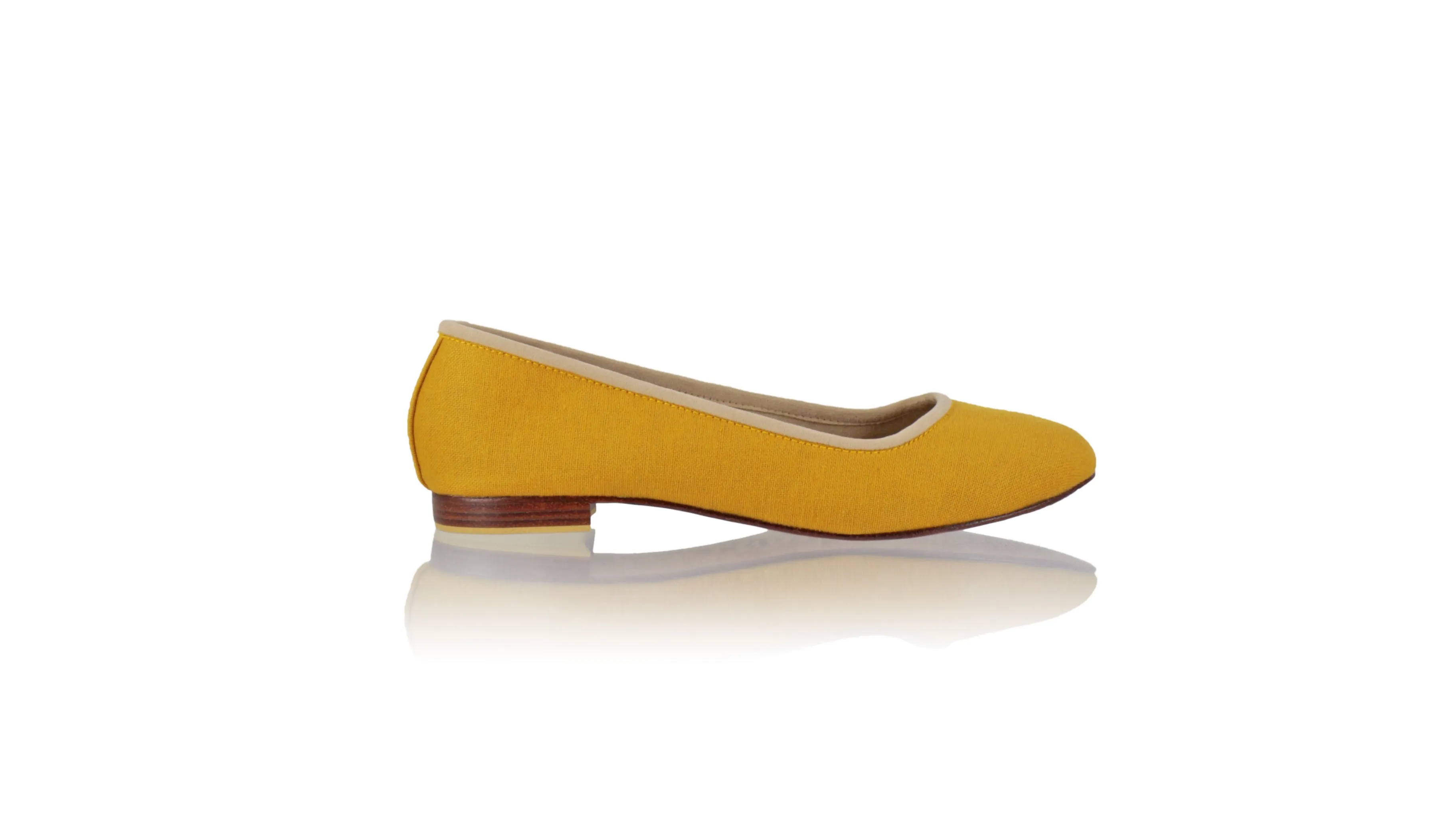 Kate 20mm Ballet - Mustard Linen