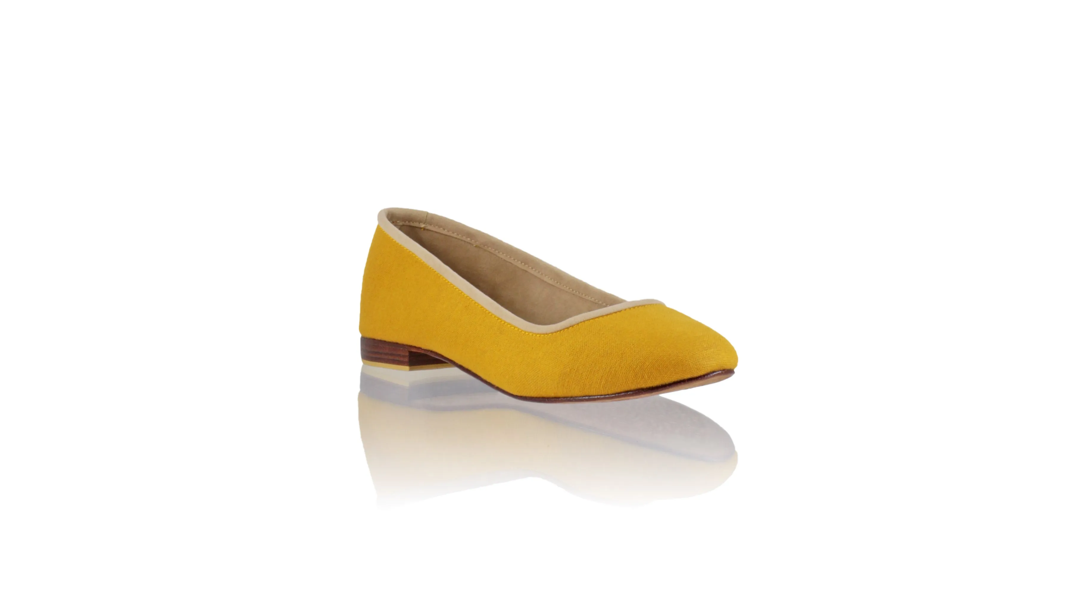 Kate 20mm Ballet - Mustard Linen