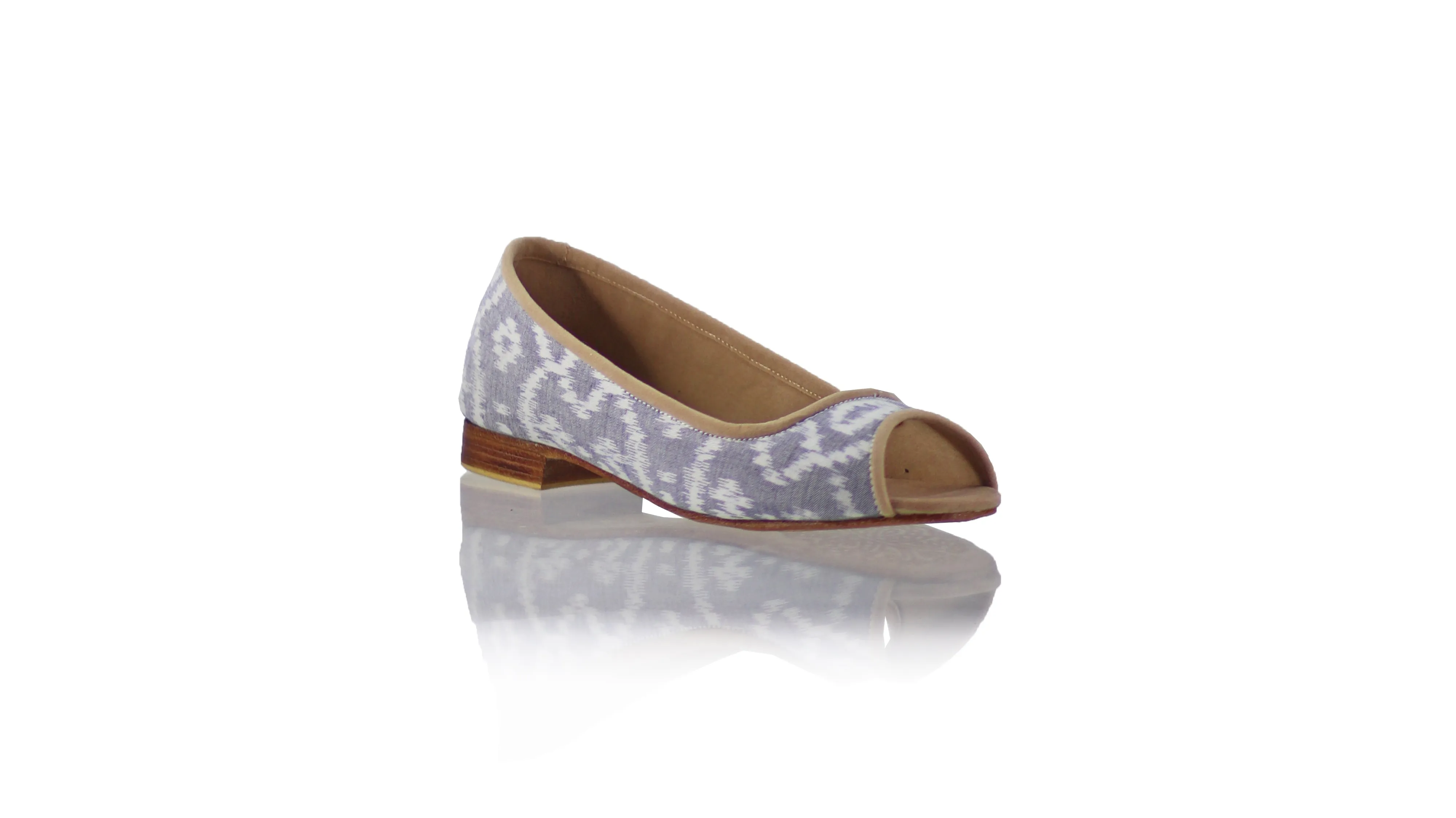 Kate Peeptoe 20mm Ballet - Grey Alam Endek MA