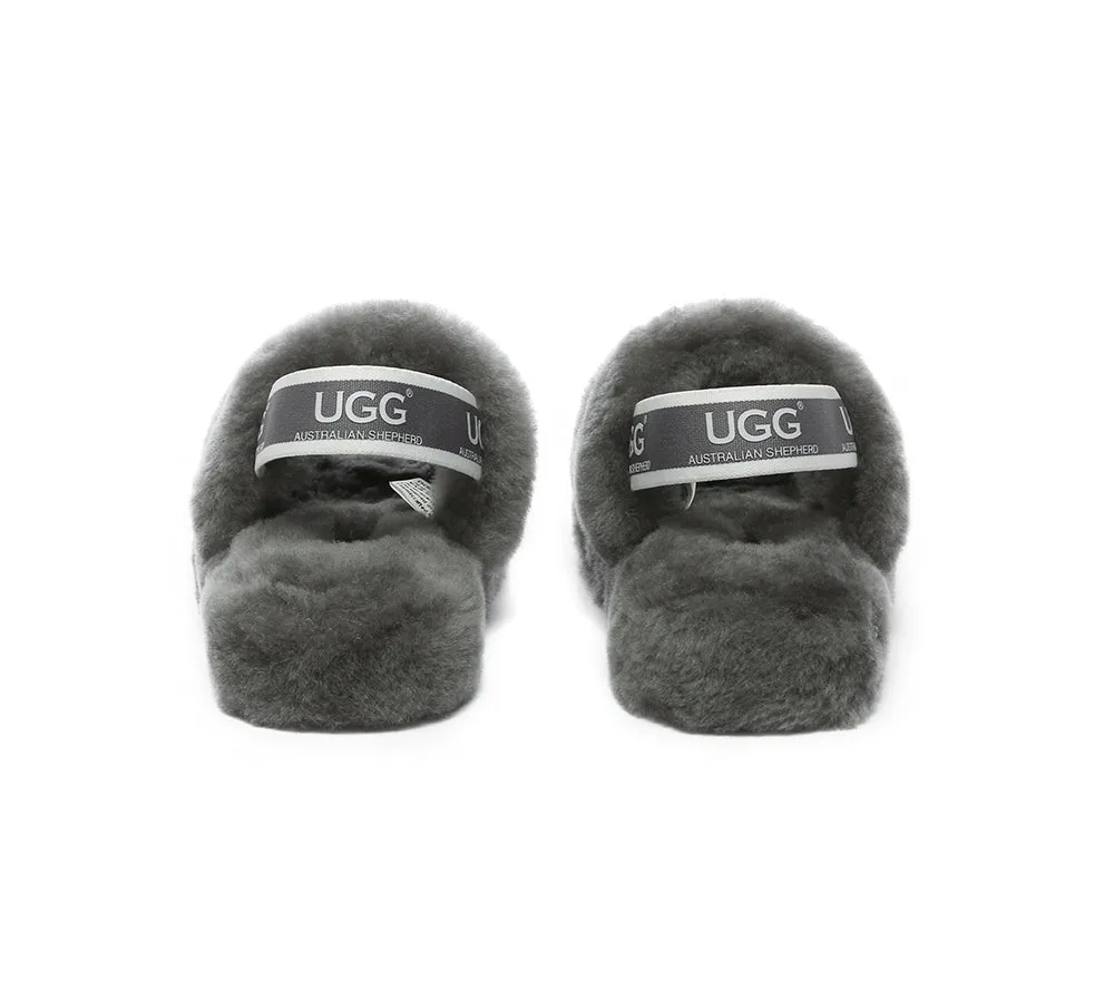 Kids Slingback Fluffy Slides Puffy