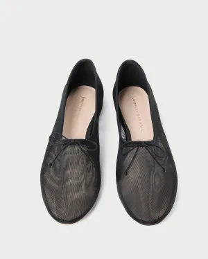 Landon Black Mesh Ballet Flat