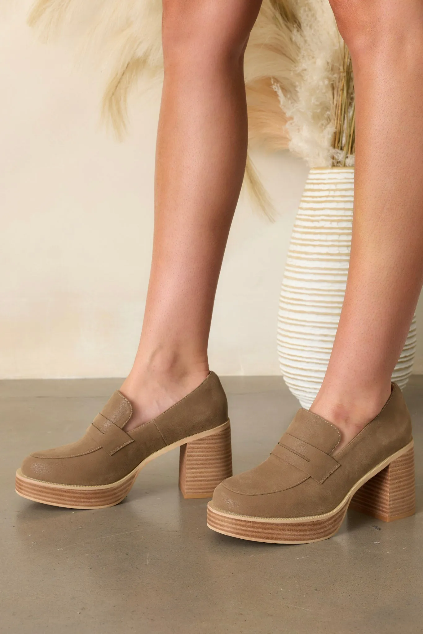 Like What I Like Mocha Platform Loafer