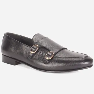 Mens "CARLOS" Leather Monk Straps Formal Shoes