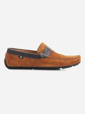 Men's Tan Moc Toe Casual Loafer (ID1142)