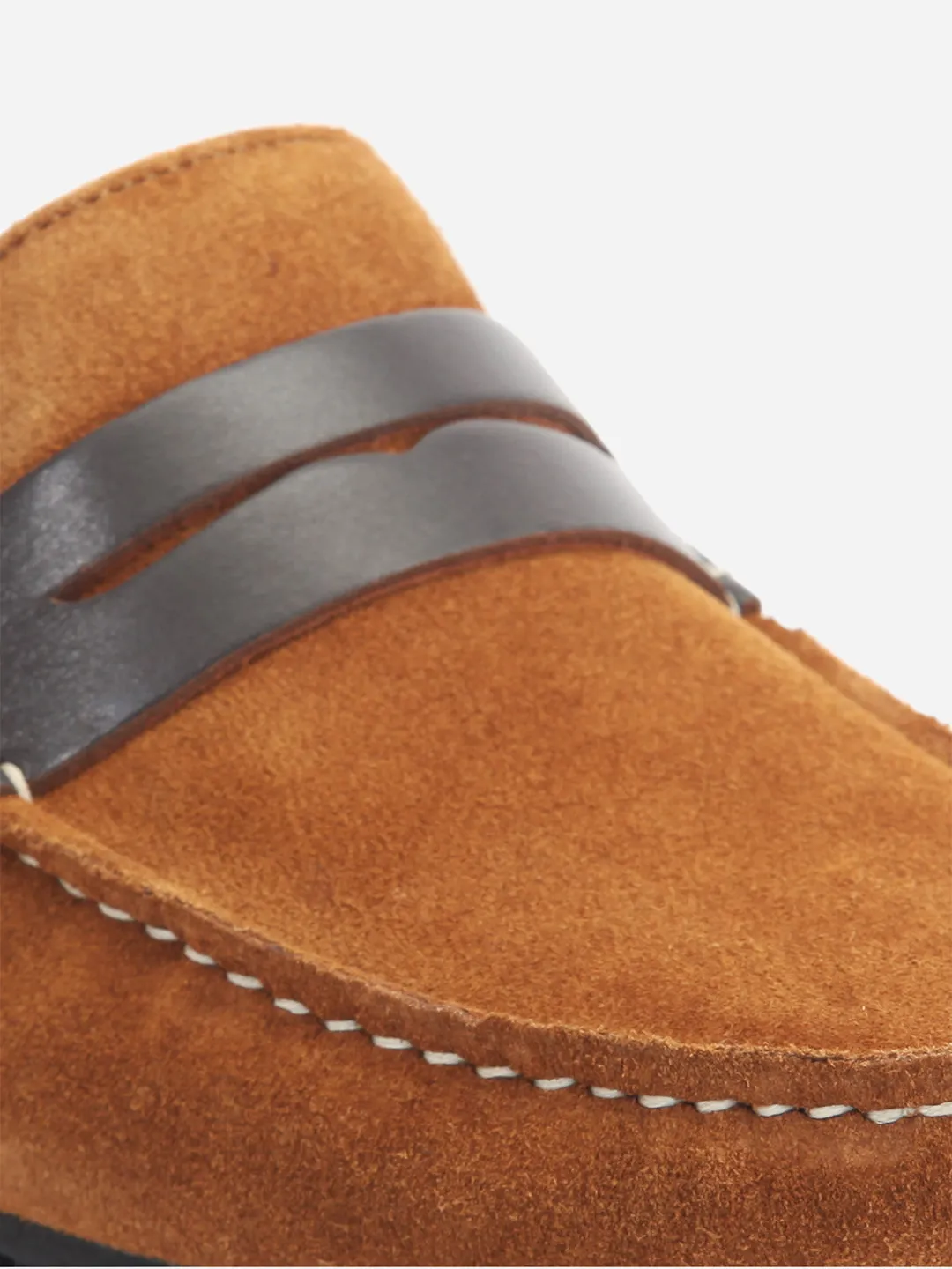 Men's Tan Moc Toe Casual Loafer (ID1142)