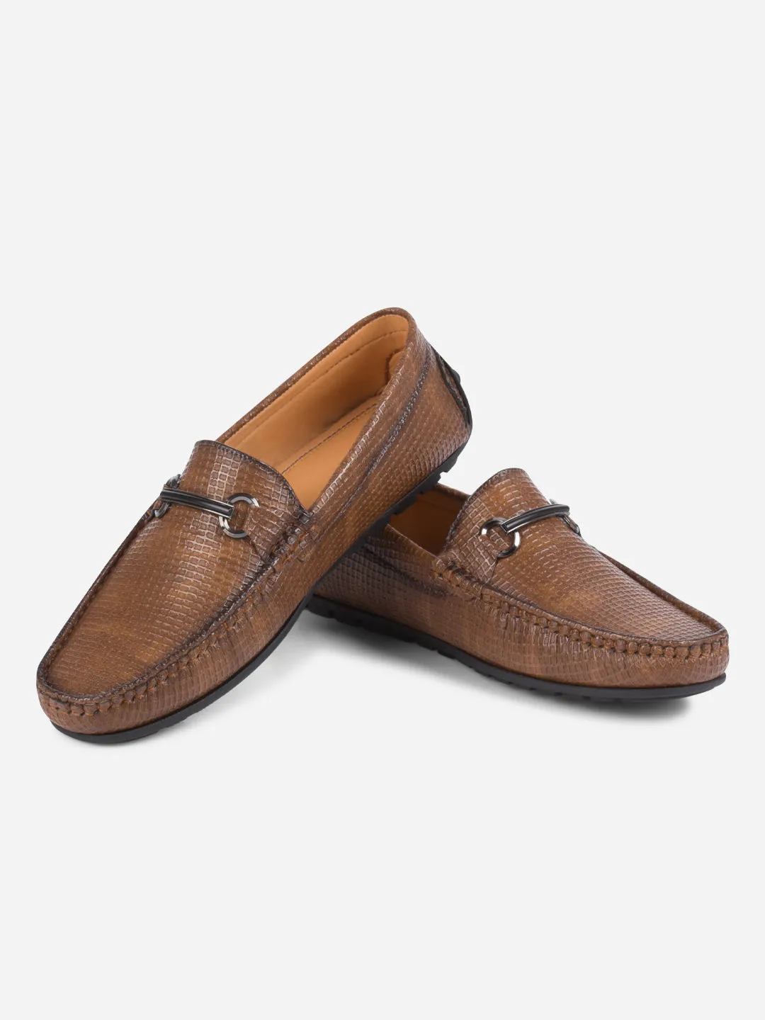 Men's Tan Moc Toe Casual Loafer (IX4108)