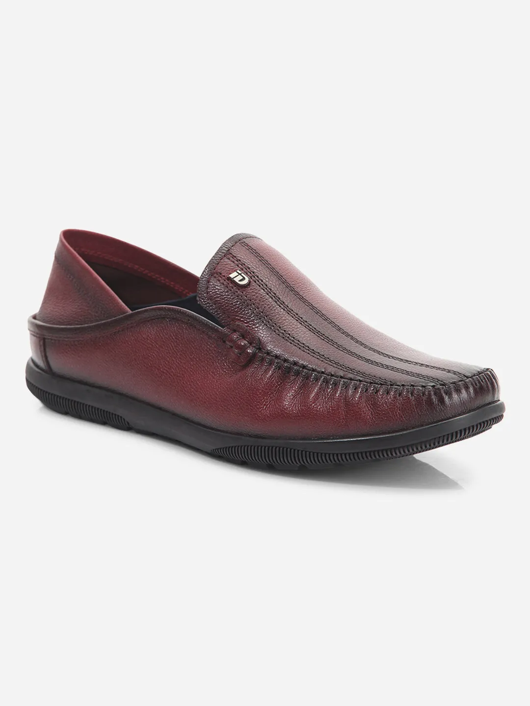 Men's Wine Round Toe Casual Slip (ID1159)