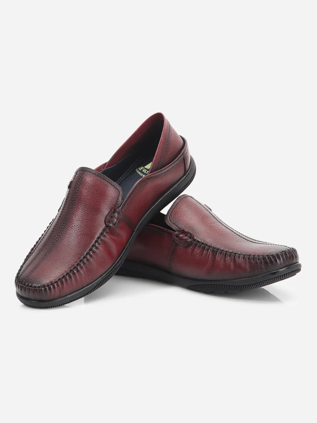 Men's Wine Round Toe Casual Slip (ID1159)