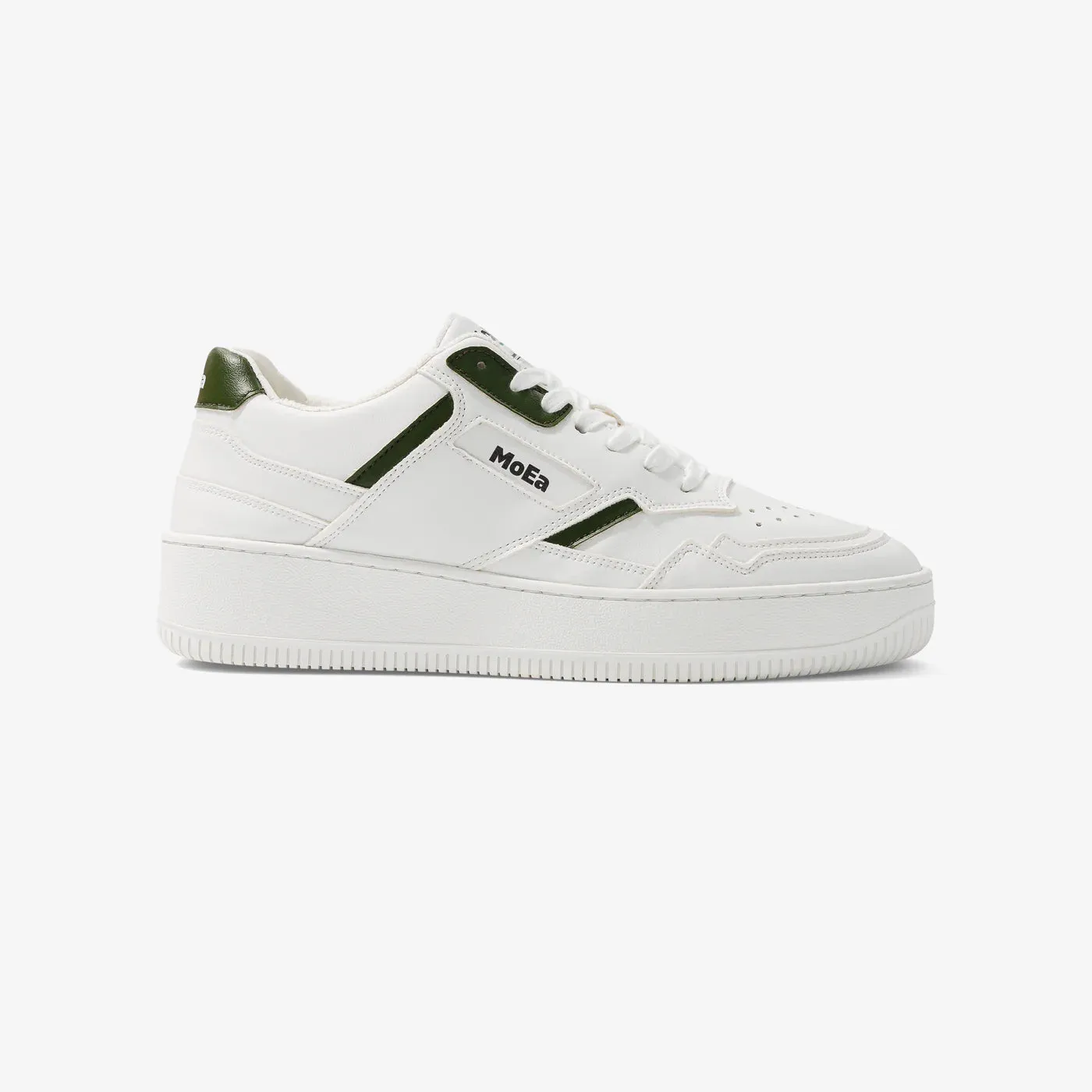 MoEa Gen1 Trainers in Cactus White and Green