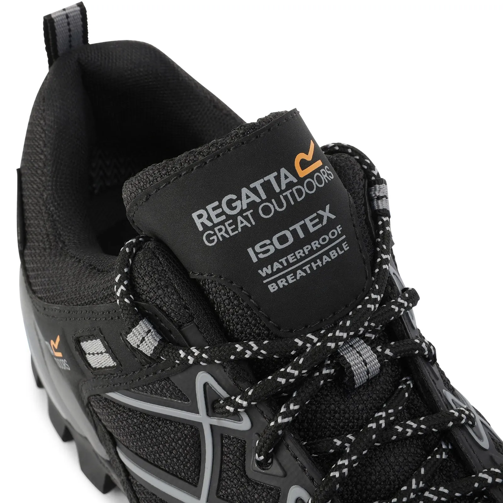 Regatta Mens Samaris III Waterproof Walking Shoes - Black/Granit