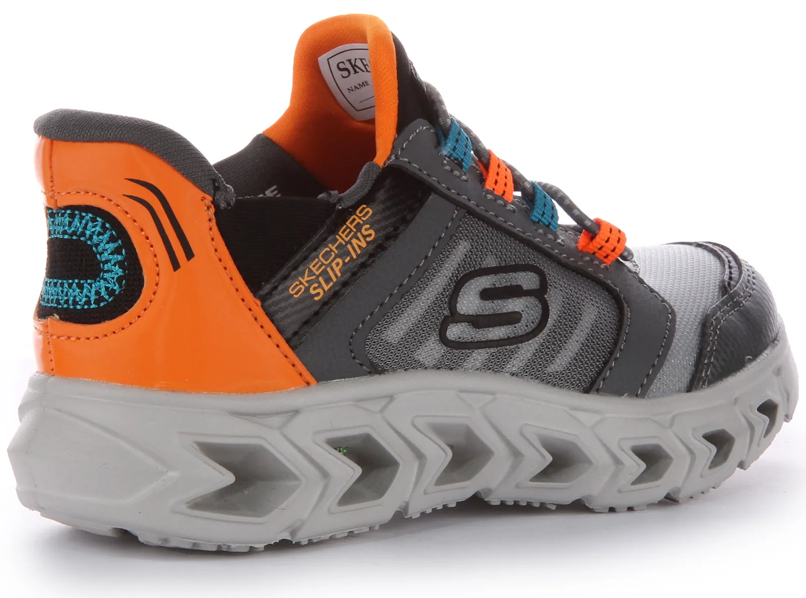 Skechers Hypno-Flash 2.0 In Charcoal For Kids