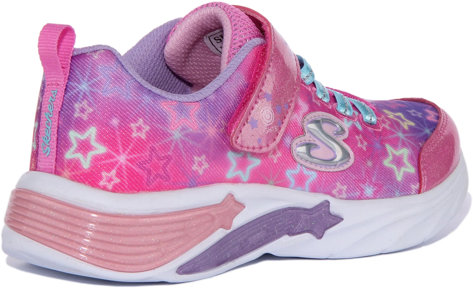 Skechers Star Sparks Light Up In Pink For Kids