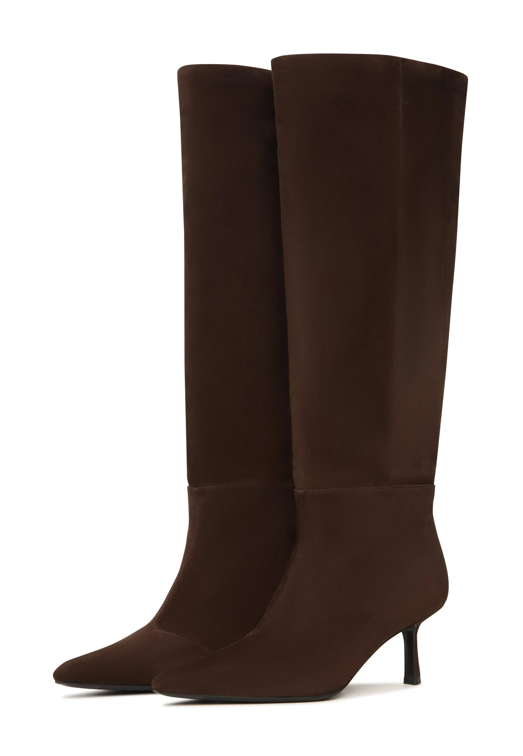 Suede Slouchy Boots Stella - Brown