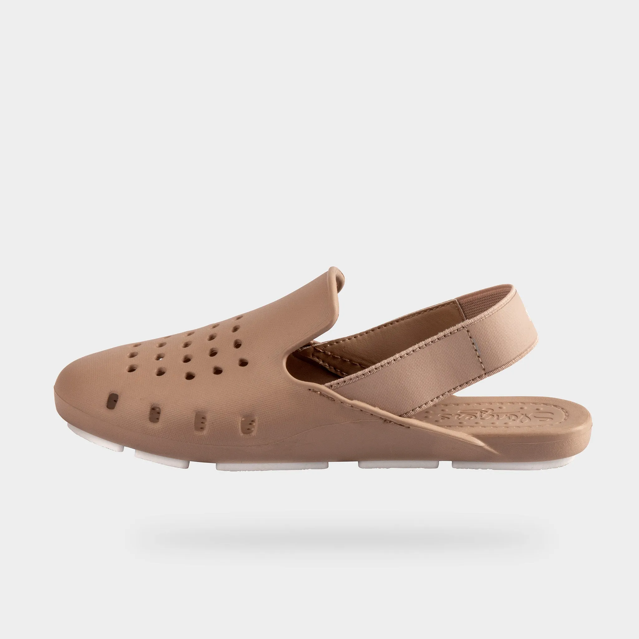 TAN CLASSIC MULE SLINGERS <br><span style="font-size: 8px; font-weight: normal;"> Girls Sandals | Slingback Flats | Foam Water Shoes