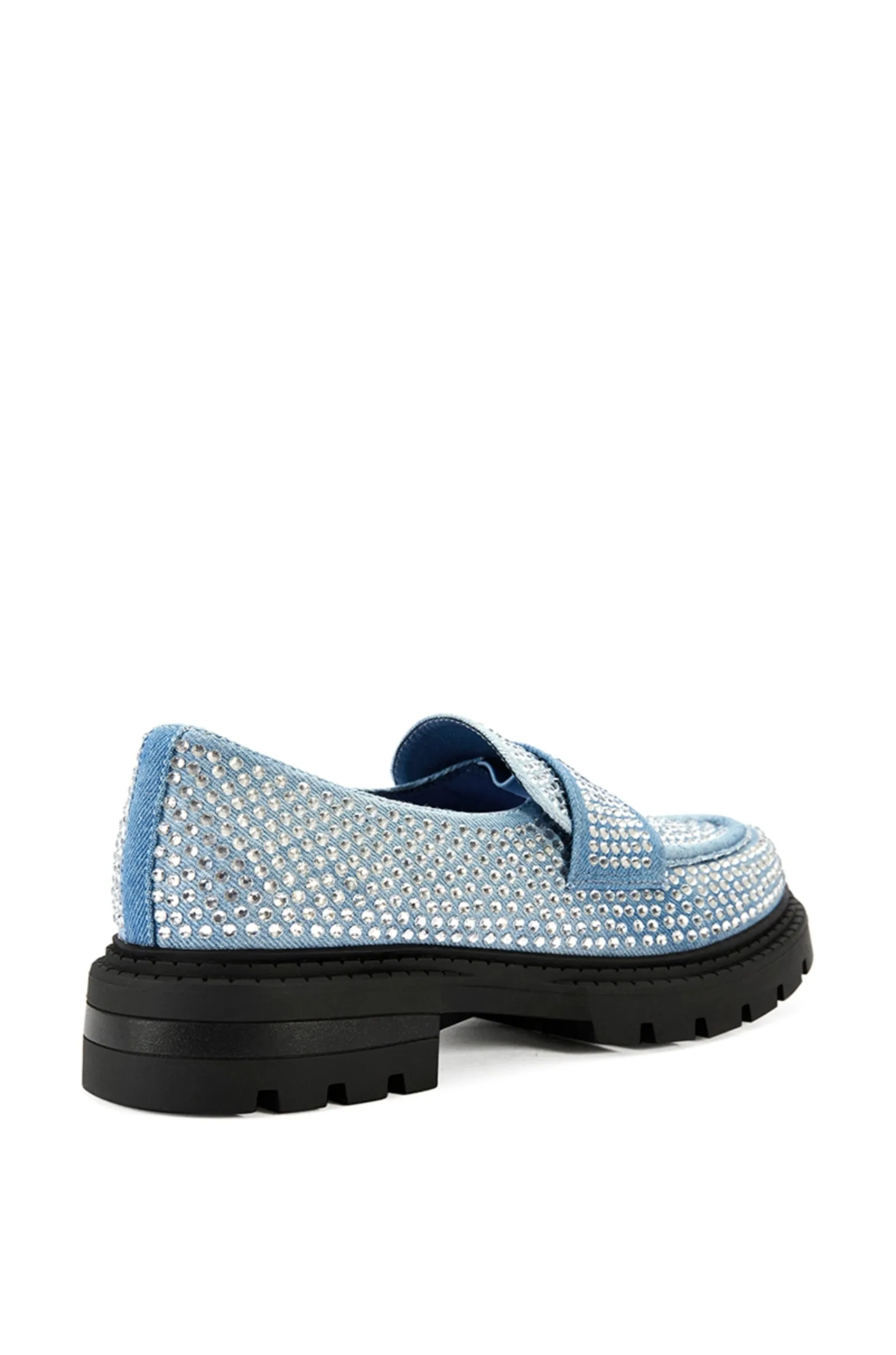 THUMPER-DENIM CRYSTAL LOAFER