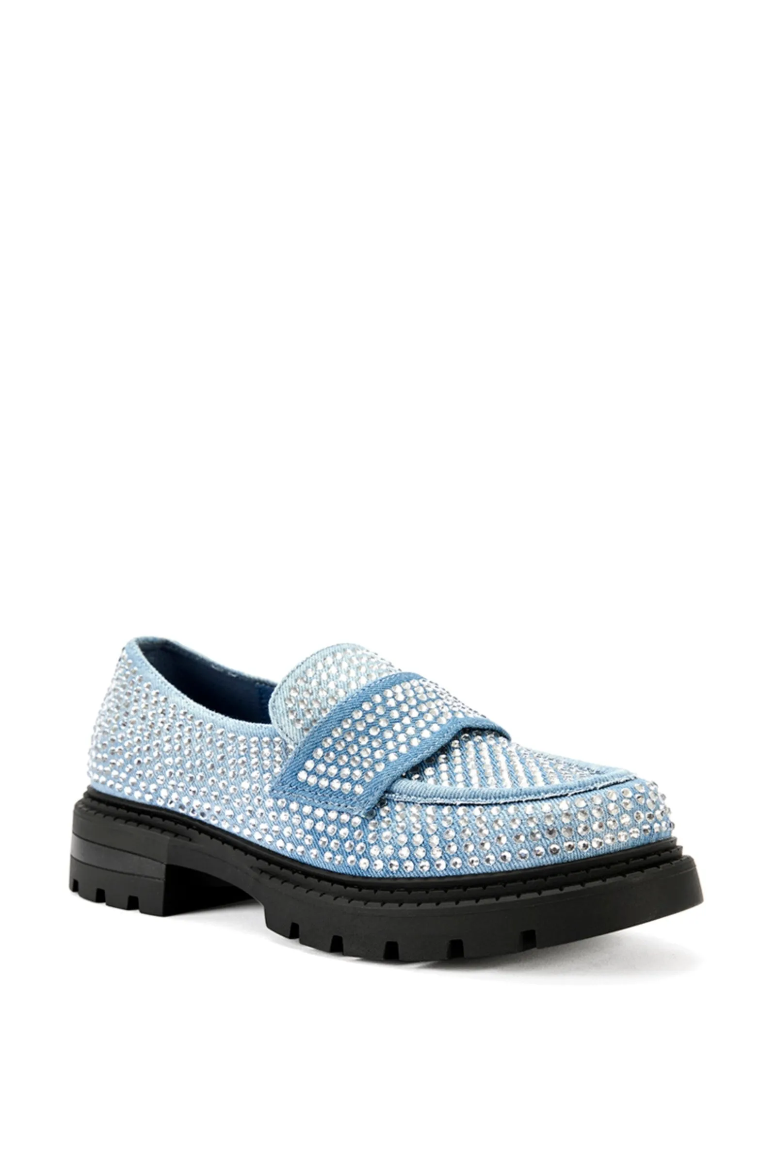 THUMPER-DENIM CRYSTAL LOAFER