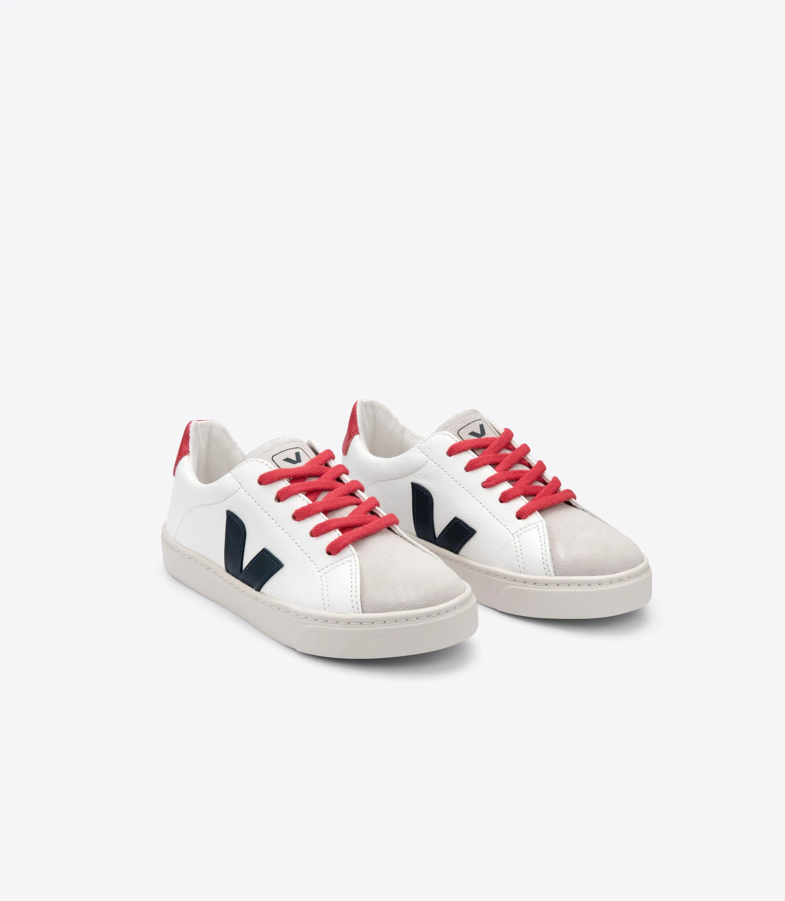 Veja Esplar Lace Girls Boys White Nautico Pekin Trainer