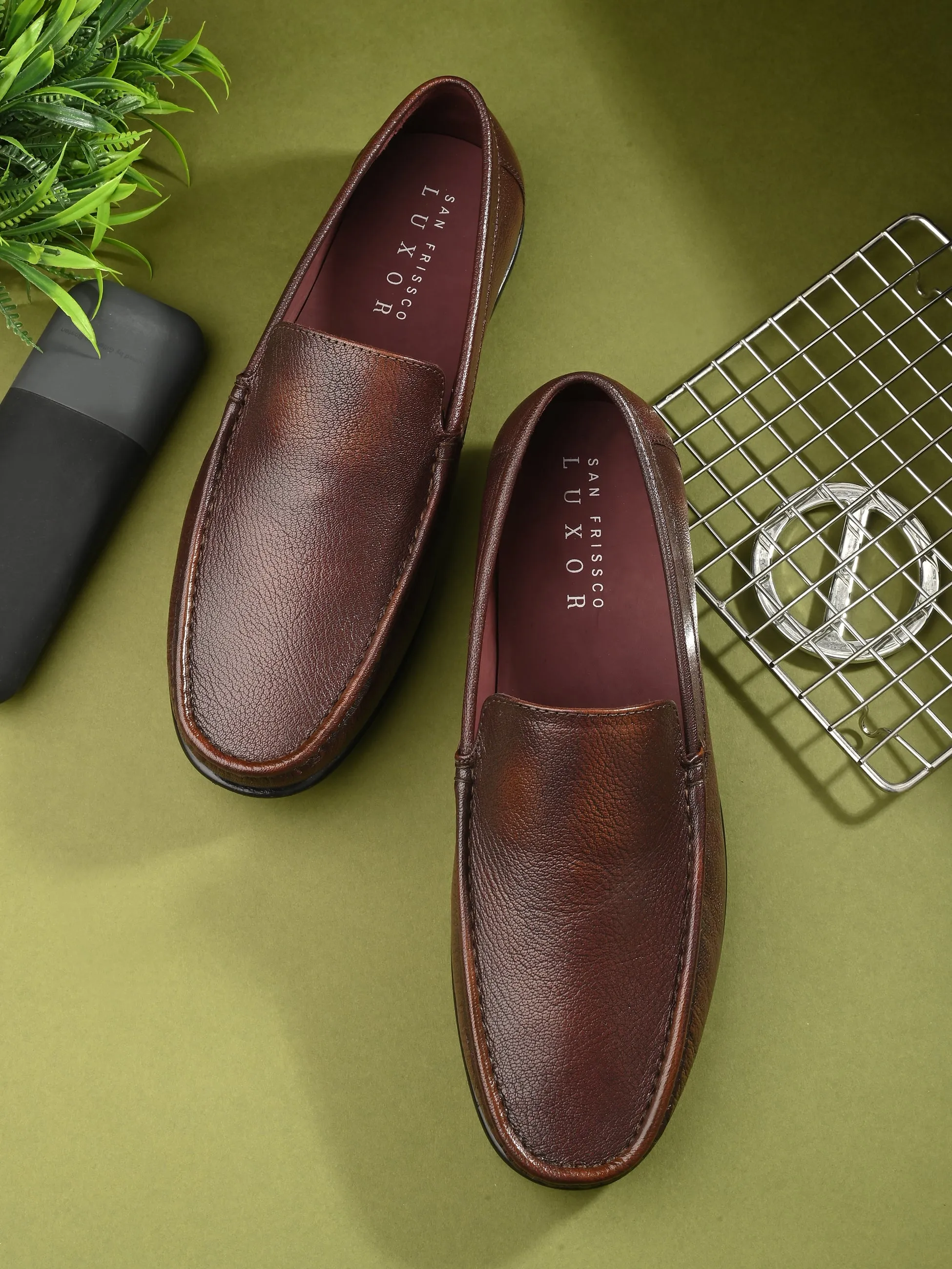 Verity Cherry Solid Loafers