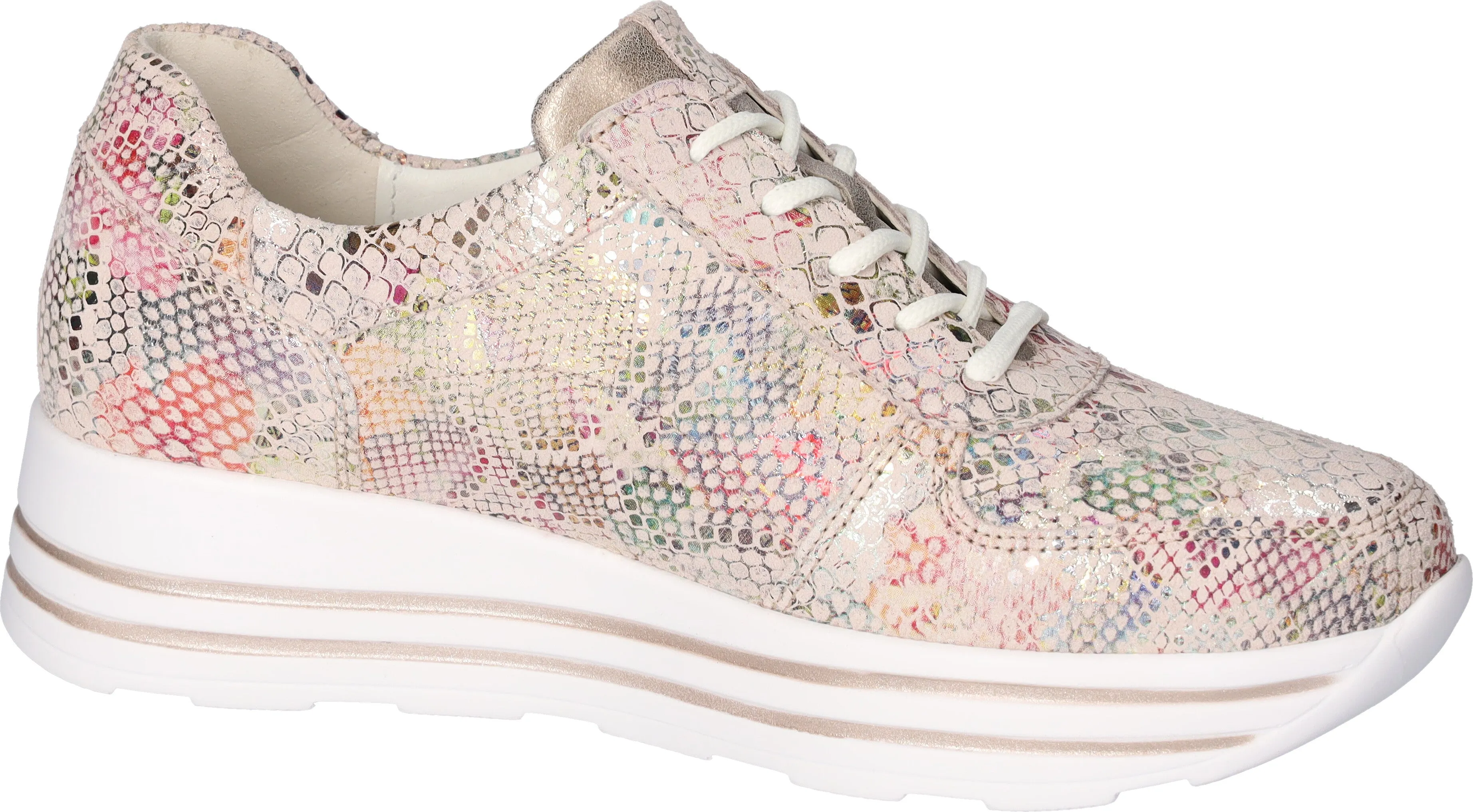 Waldlaufer 758008 214 264 Summer Eclis Leather Multi Print Trainers