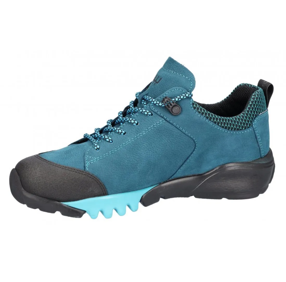 Waldlaufer 787952-401-124 H-Amiata Teal Leather Tex Hiking Shoes